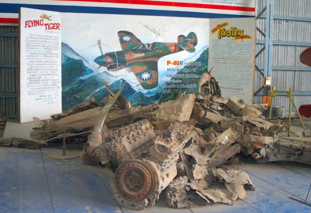 The Remains of William McGarry's P-40